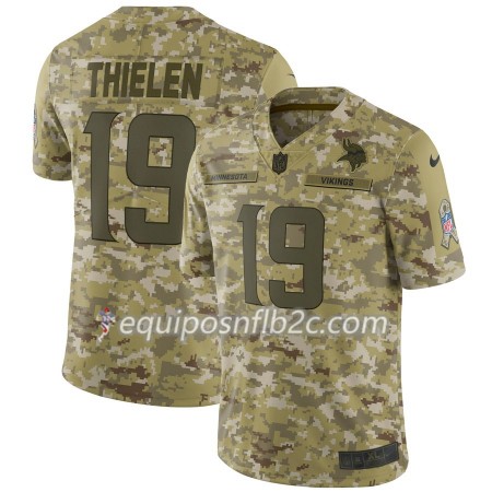 Camiseta Hombre NFL Minnesota Vikings Adam Thielen 19 Nike Salute to Service Camiseta Hombre NFL Minnesota Vikings Adam Thielen 19 Nike Salute to Service